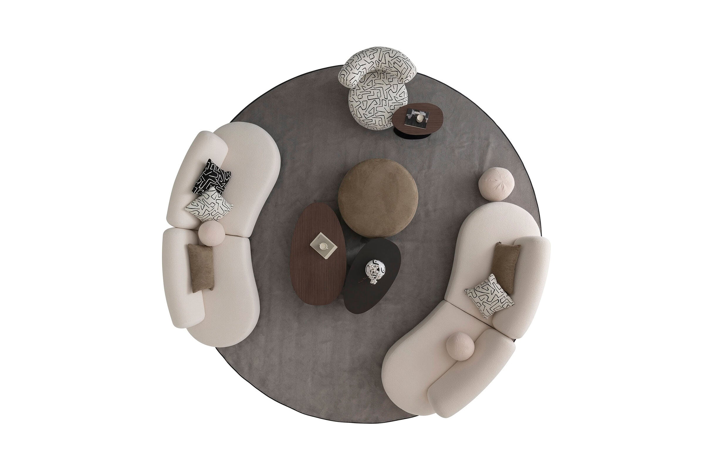 6 модула за модулен разтегателен диван «Bon Bon»