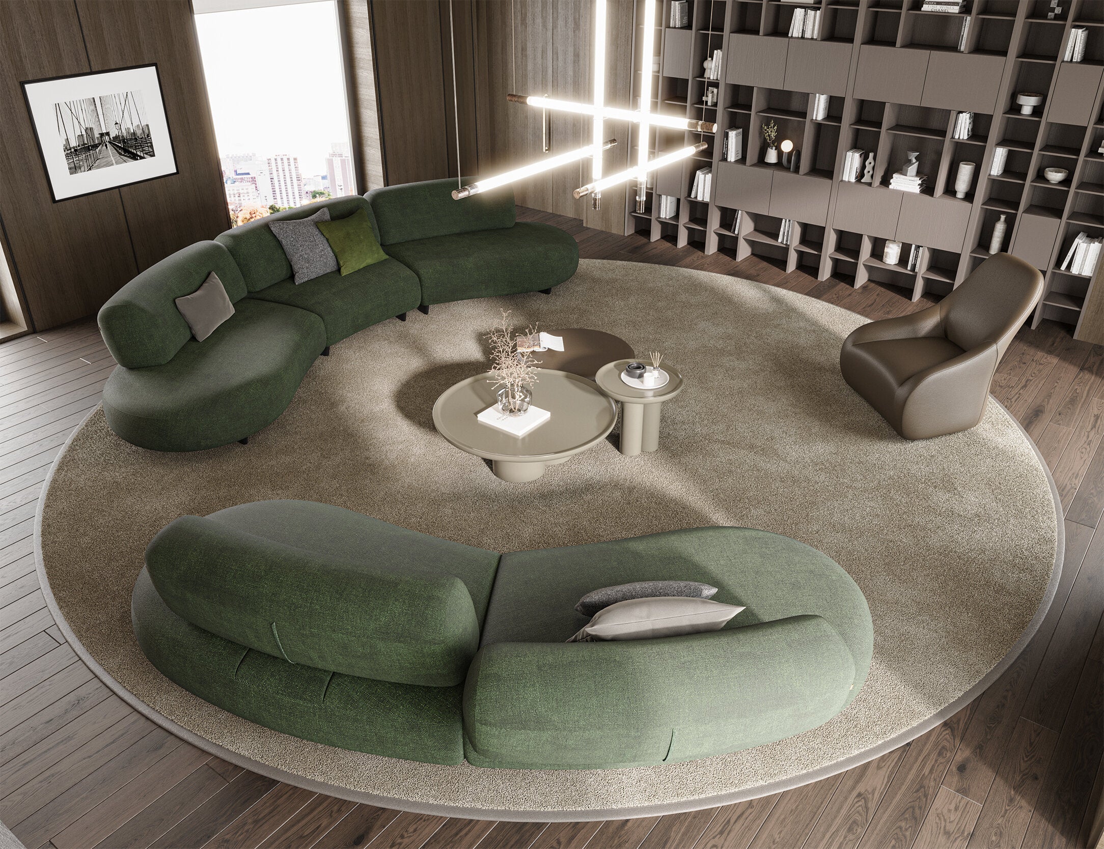 6 модула за модулен разтегателен диван «Bon Bon»