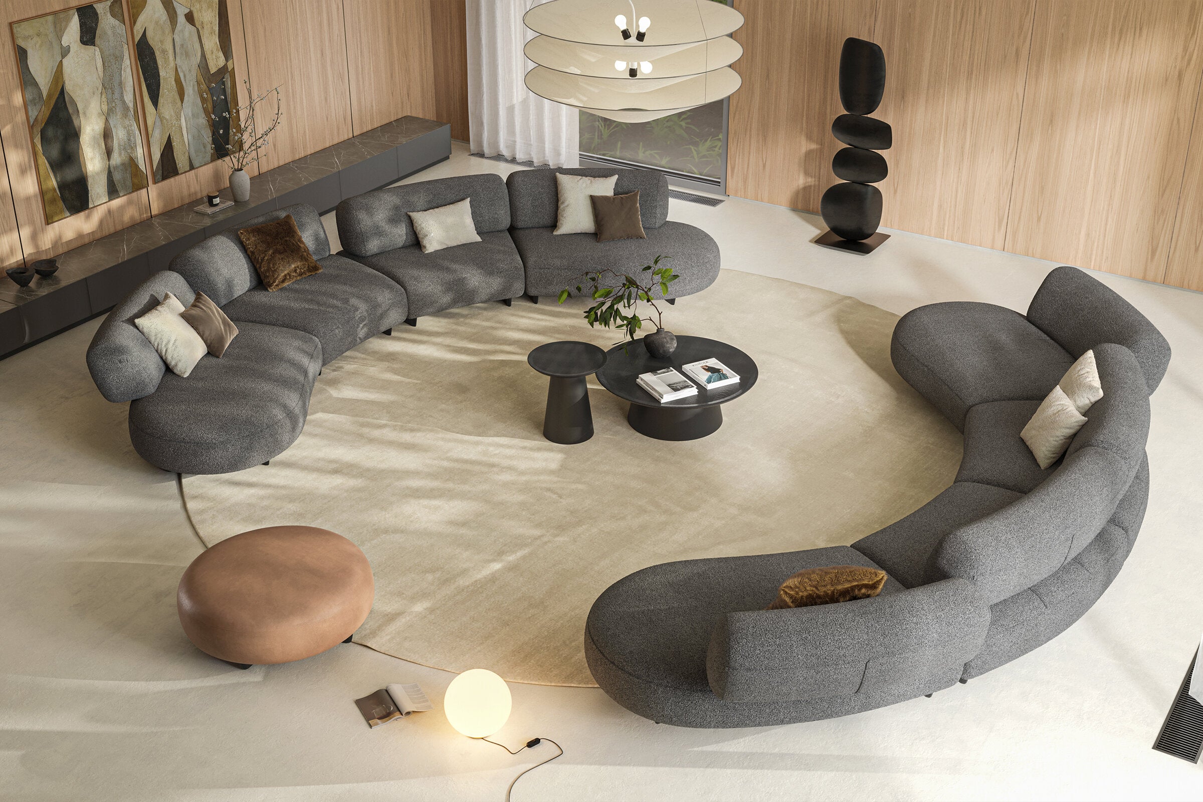 6 модула за модулен разтегателен диван «Bon Bon»