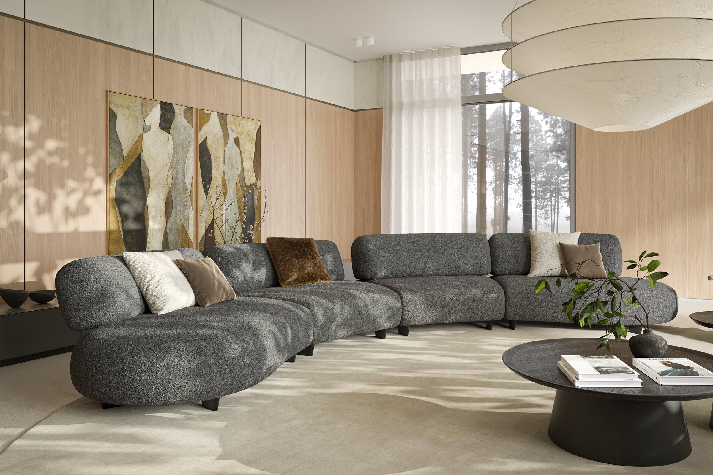 6 модула за модулен разтегателен диван «Bon Bon»