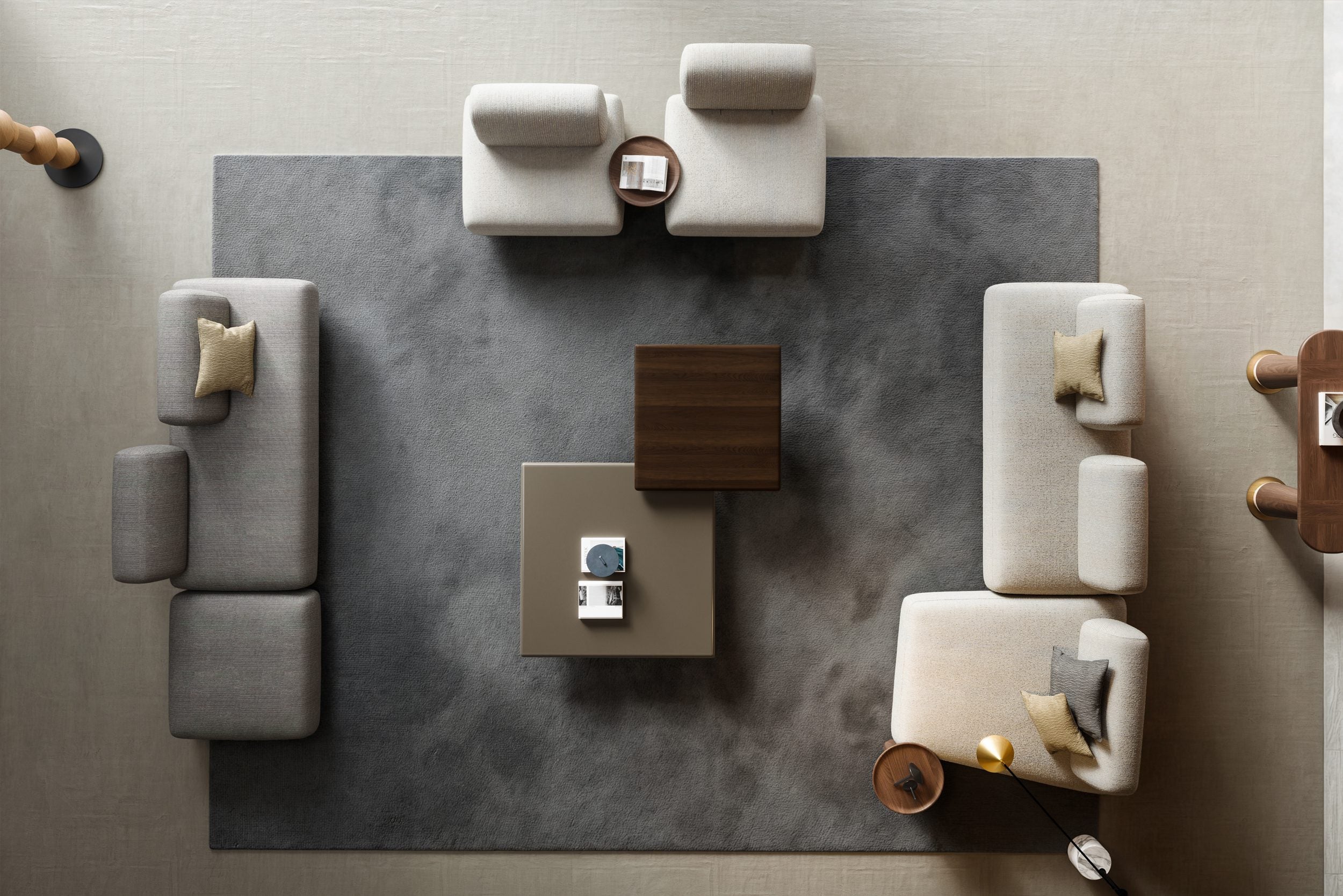 10 модула за модулен разтегателен диван «Bon Bon Linea»