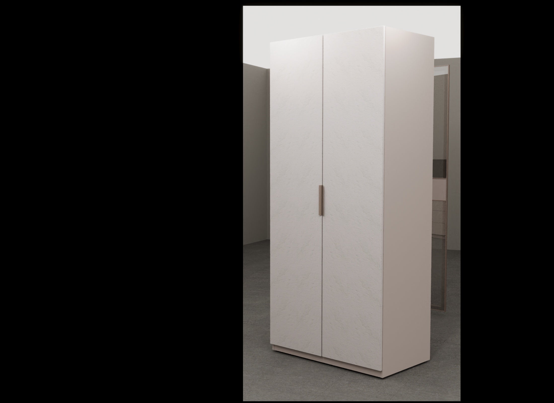 Модулен гардероб «Kasmir» - 5 модула, с осветление, стъклени врати