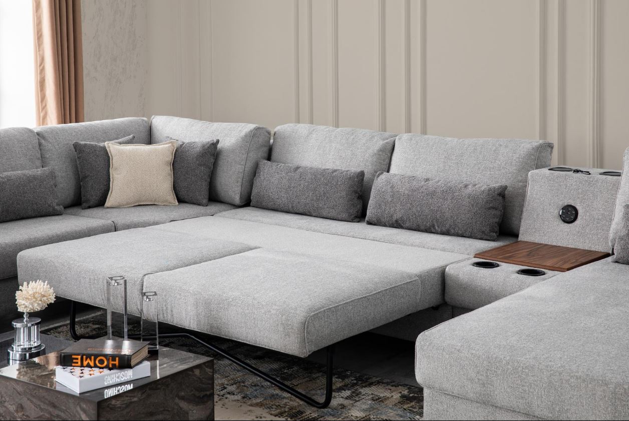 Модулен разтегателен диван «Karizma» + музикална конзола, USB зарядна станция