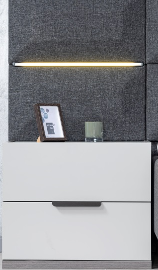 Нощно шкафче «Adessa» + две чекмеджета, размер 61х52х45см