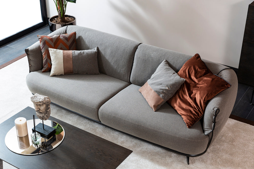 Четириместен диван «California» + декоративни възглавници, ширина 240см