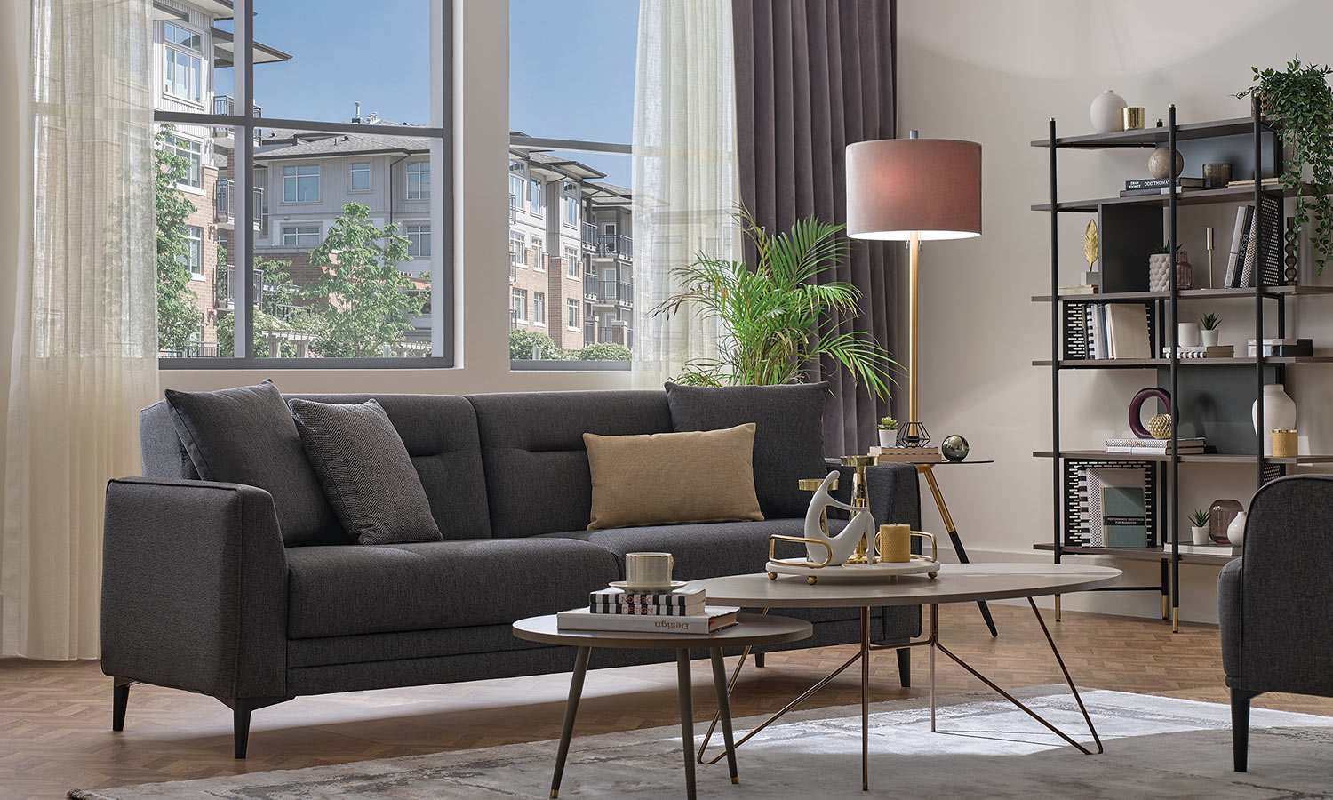 Двуместен разтегателен диван «Calis» - ширина 184см