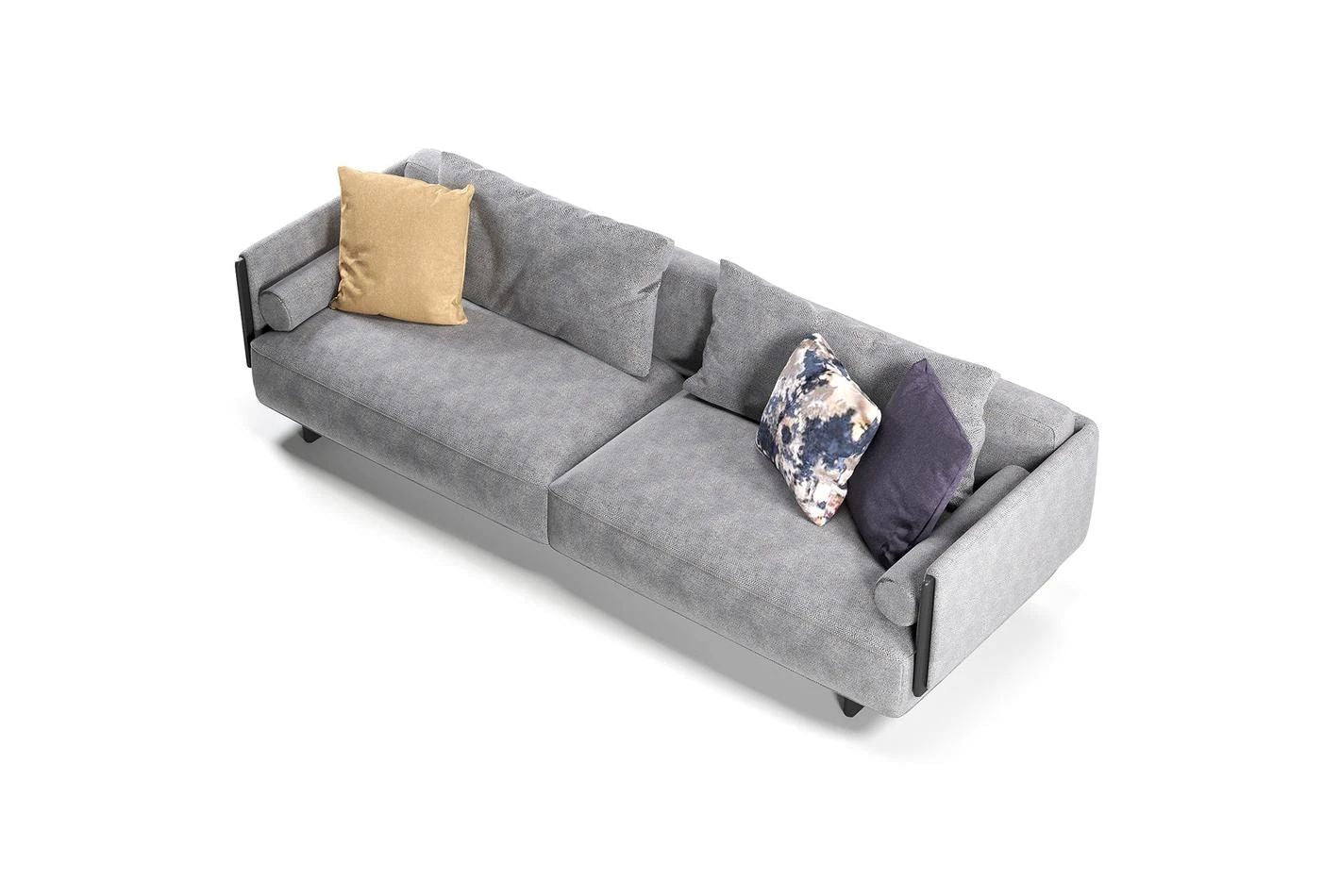 Триместен диван «Canton» + 5 декоративни възглавници, ширина 220см