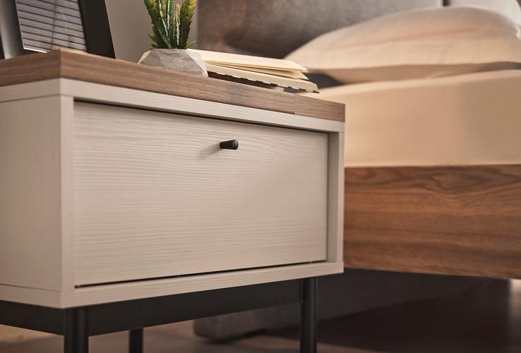 Нощно шкафче «Loreto» + чекмедже, размер 57х48х48см