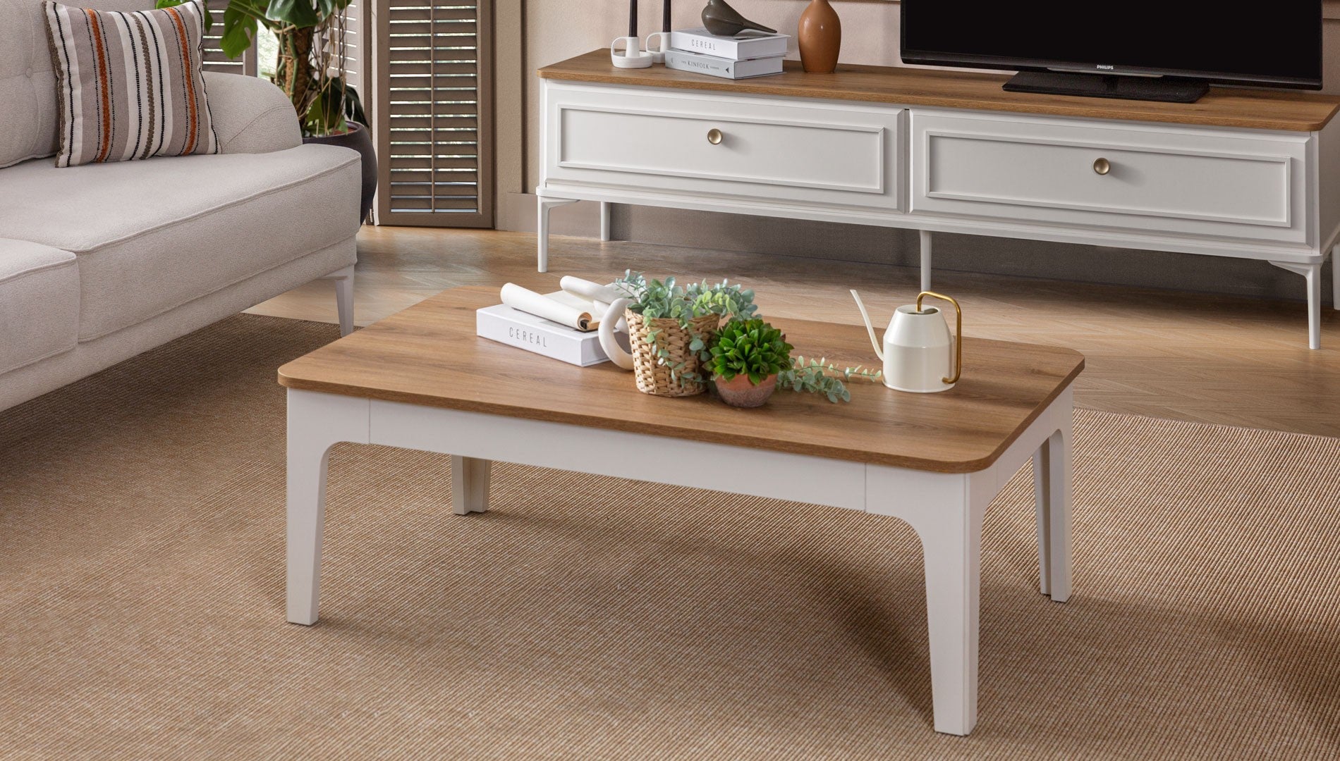 Холна маса «Modern country» с размер 120х40х69см