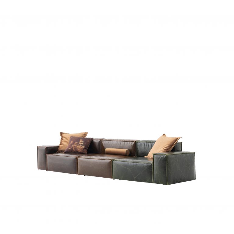 Четириместен диван «Plus Poufy Cosmos» от серия Colorium, ширина 350см