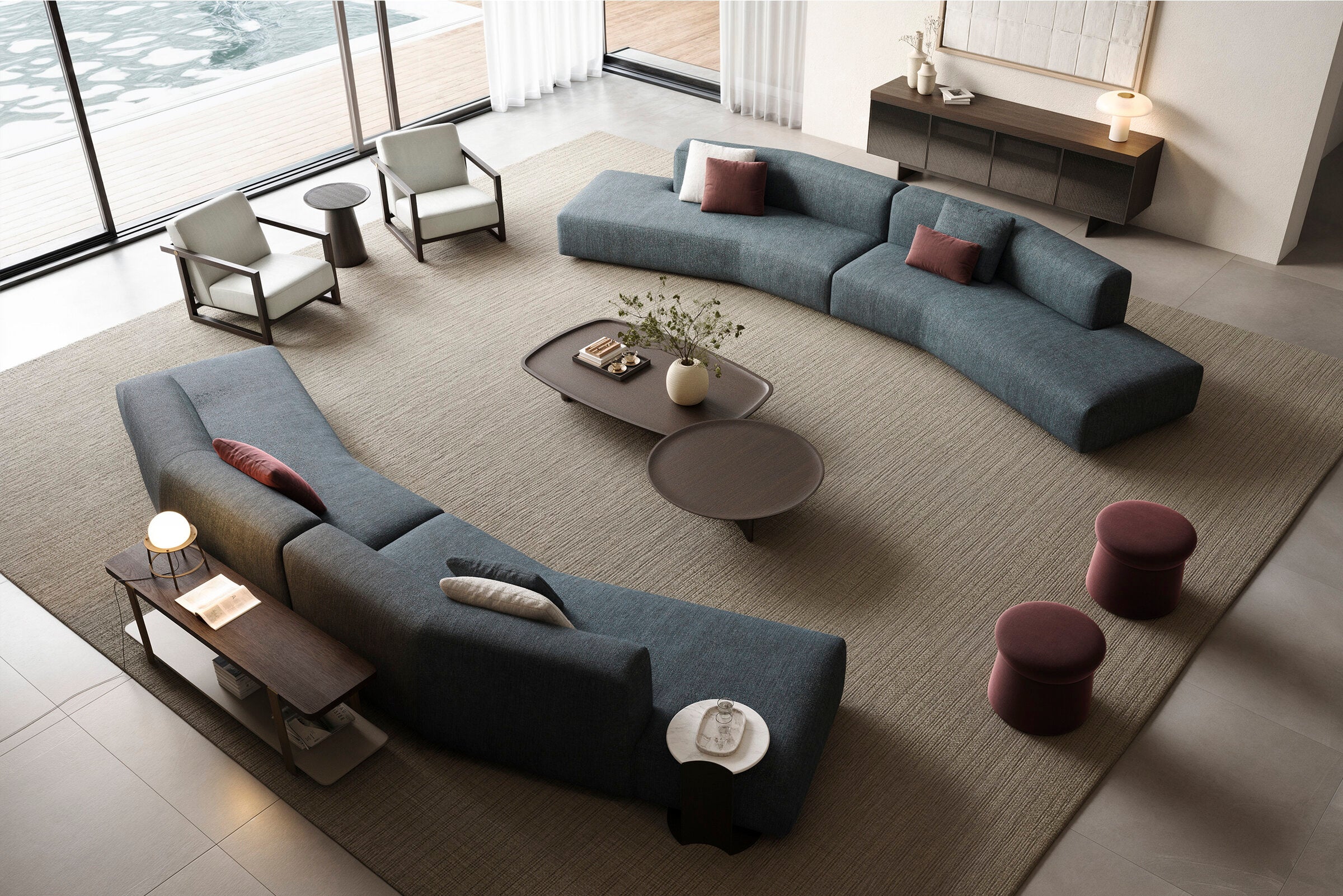 86 готови конфигурации на модулен диван «Cubic»