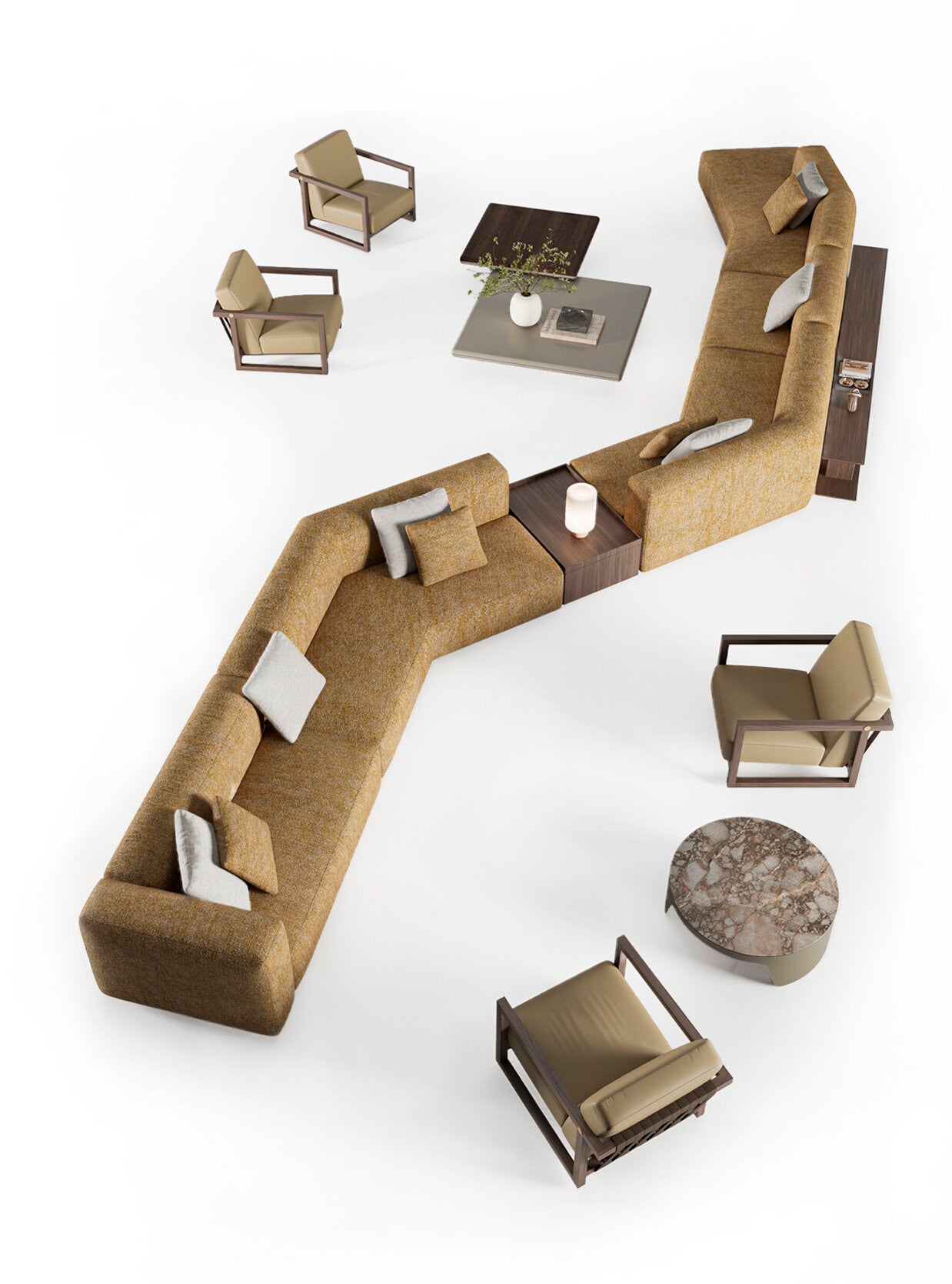 86 готови конфигурации на модулен диван «Cubic»