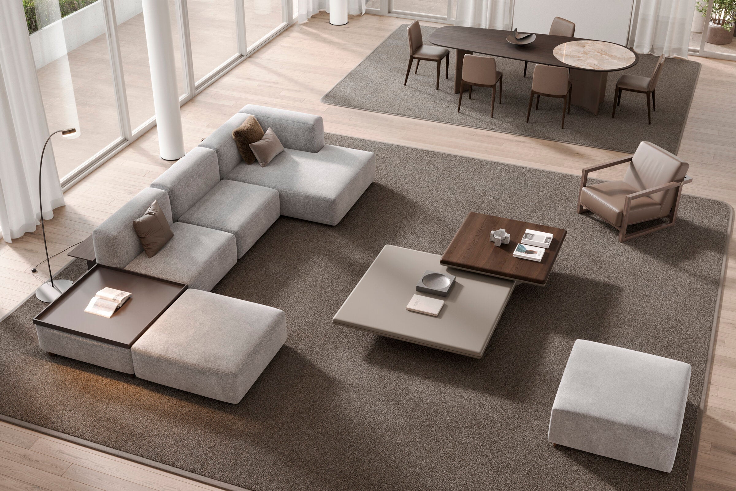 86 готови конфигурации на модулен диван «Cubic»