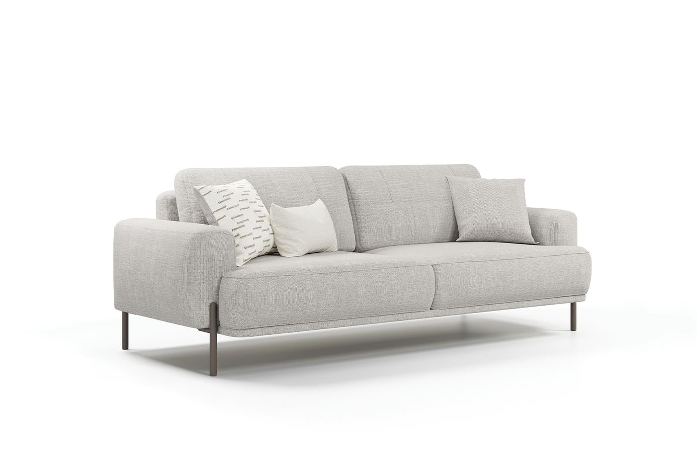 Триместен разтегателен диван «Varena» + 3 декоративни възглавници, ширина 228см