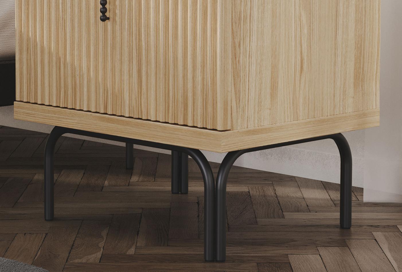 Нощно шкафче «Austin Oak» + чекмедже, размер 59х55х48см