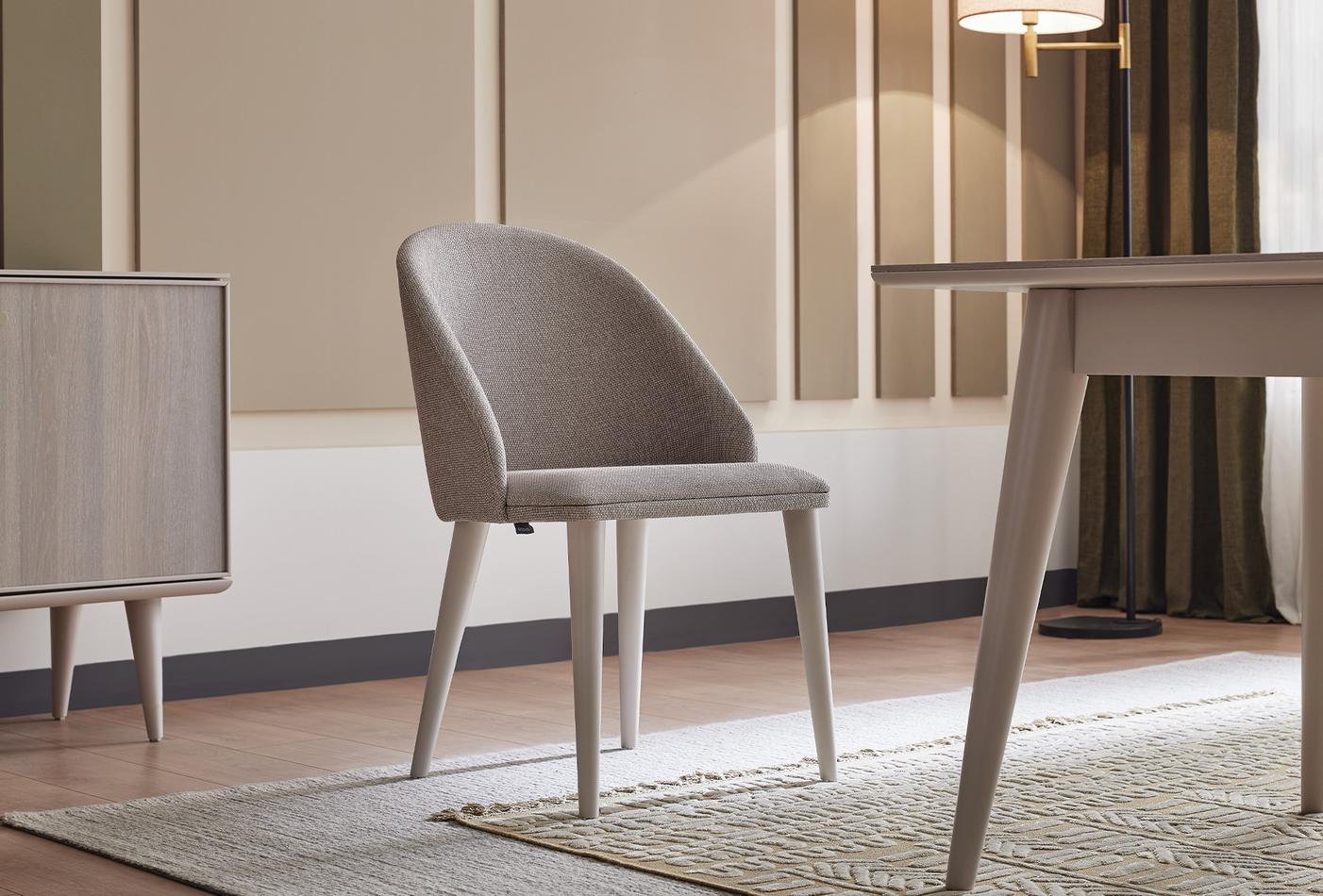 Трапезен стол «Basel» с подлакътници, с тапицерия