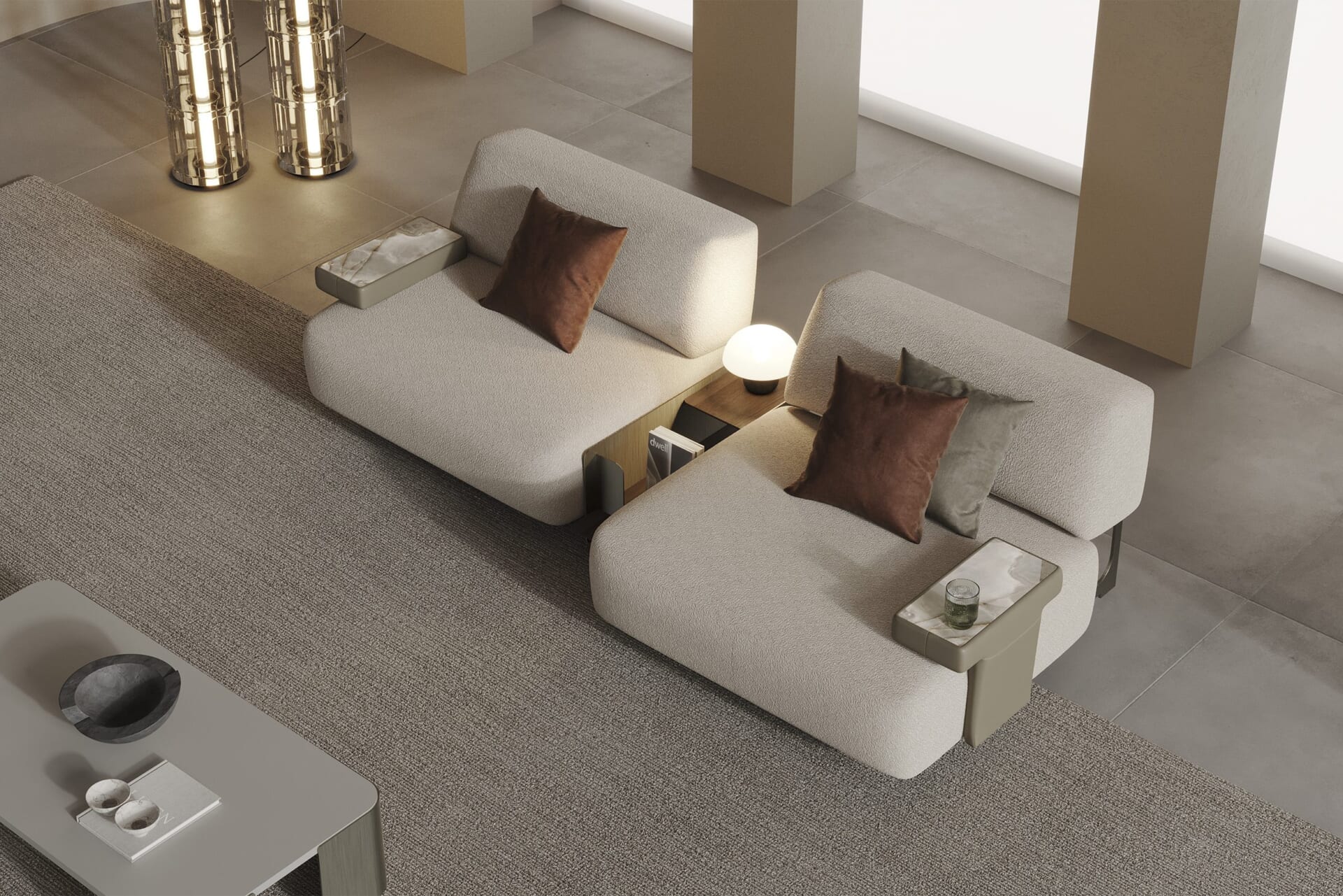 10 модула за модулен разтегателен диван «Da Vinci»