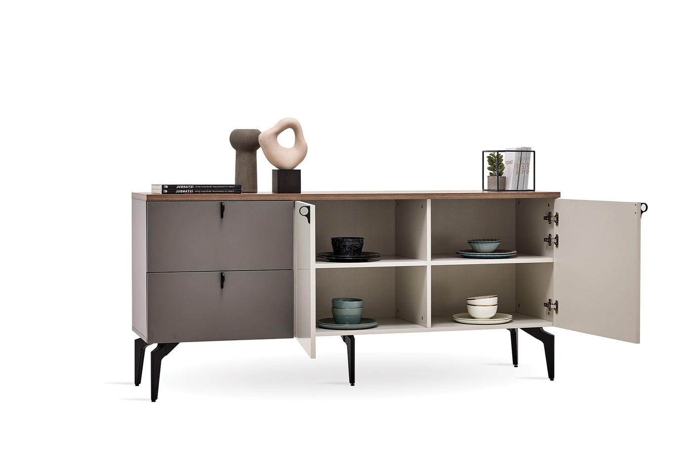 Бюфет «Cordell» с две чекмеджета, размер 182х82х46см