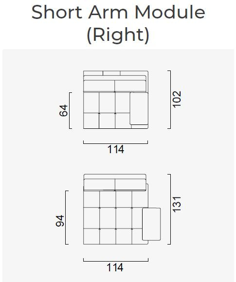 10 модула за модулен разтегателен диван «Panamera Comfort»