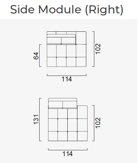 10 модула за модулен разтегателен диван «Panamera Comfort»
