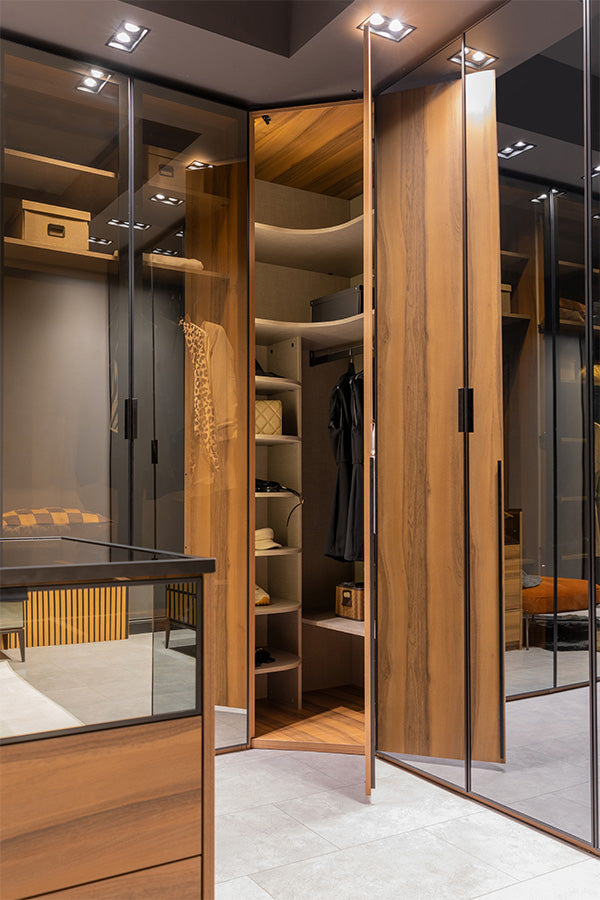 Врати за модулен гардероб «Alfa» - опушено стъкло, огледало, ПДЧ