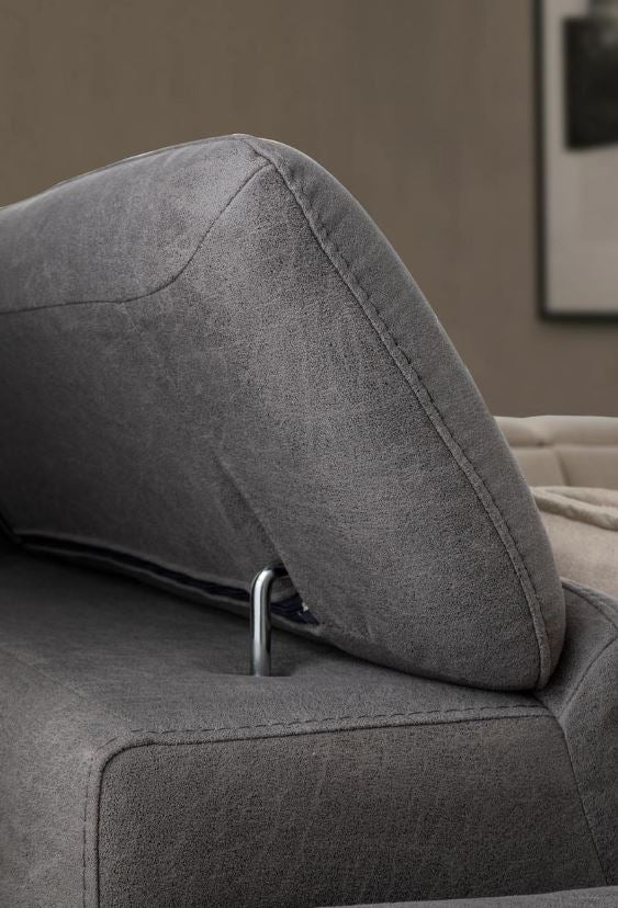 Триместен разтегателен диван «Burgaz» + електрически механизъм, 2 декоративни възглавници, ширина 220см