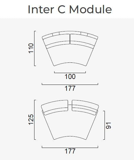 18 модула за модулен разтегателен диван «Air Cavalli Relax»