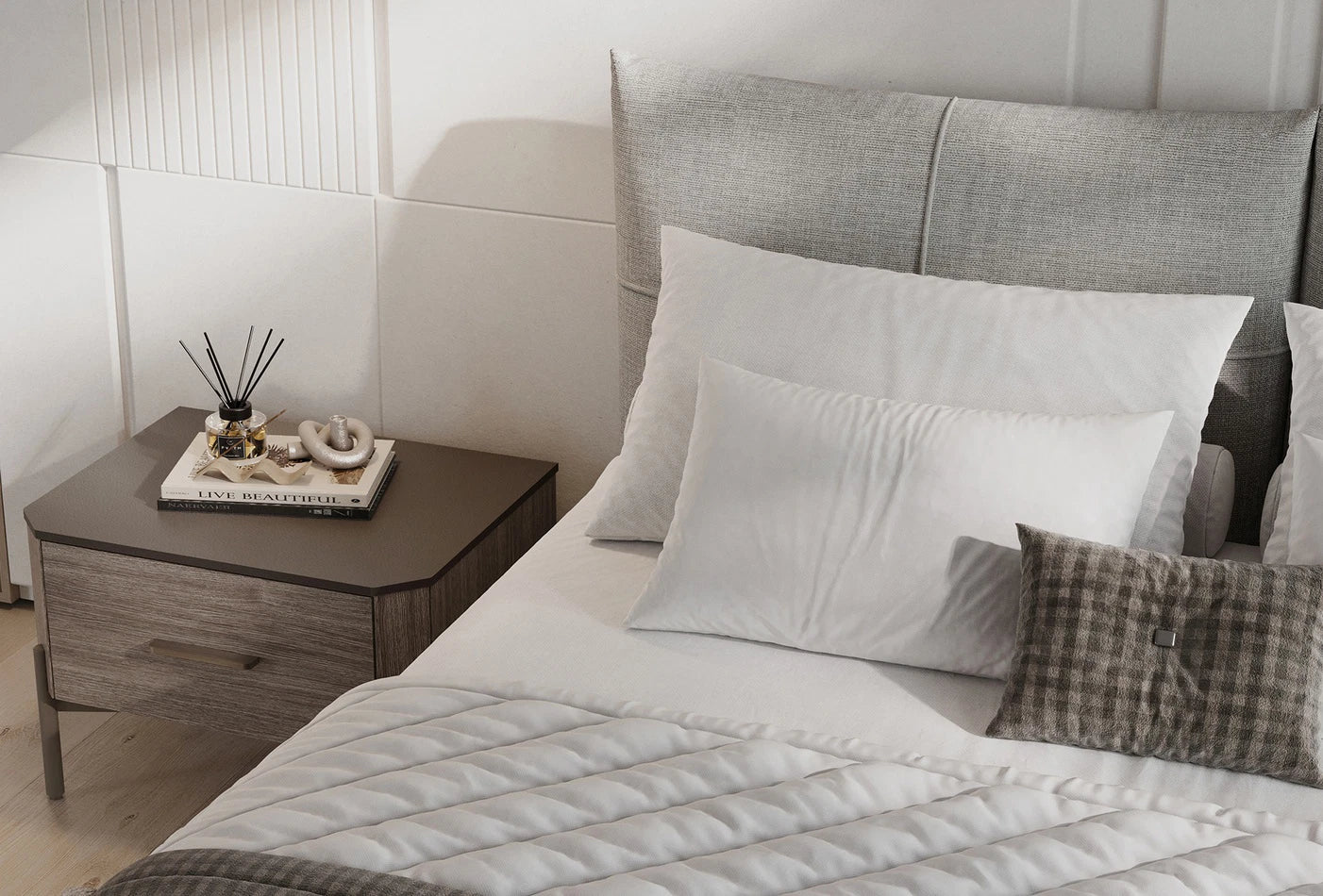 Нощно шкафче «Varena» + чекмедже, размер 60х41х46см