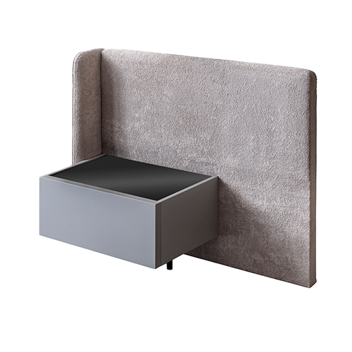 Нощно шкафче «Zenith» + чекмедже, с допълнителен тапициран панел, размер 60х38х43см