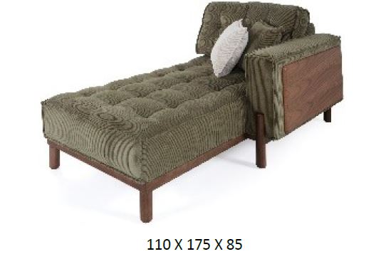 Модулен диван «Pamukkale» + декоративни възглавници, лежанка, 6 модула