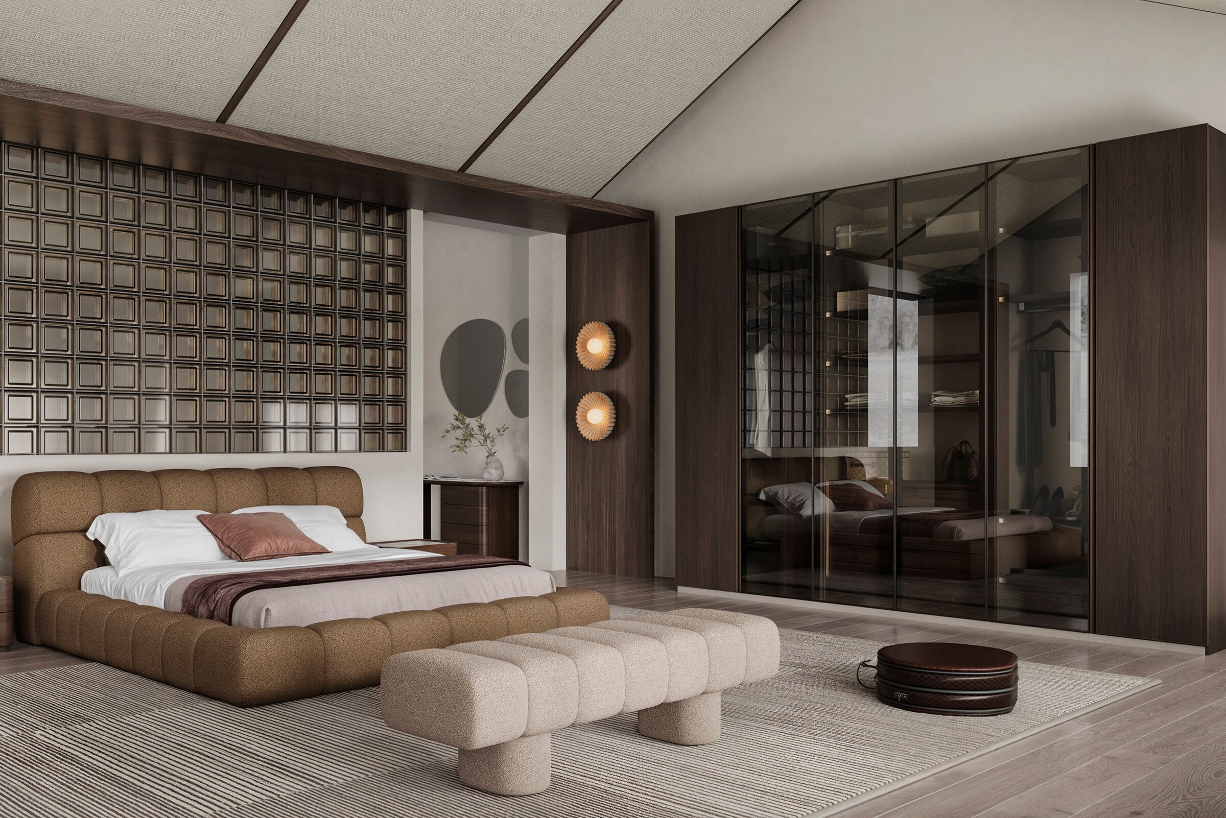 Врати за модулен гардероб «Beta» - 5 модела, стъклена, ПДЧ