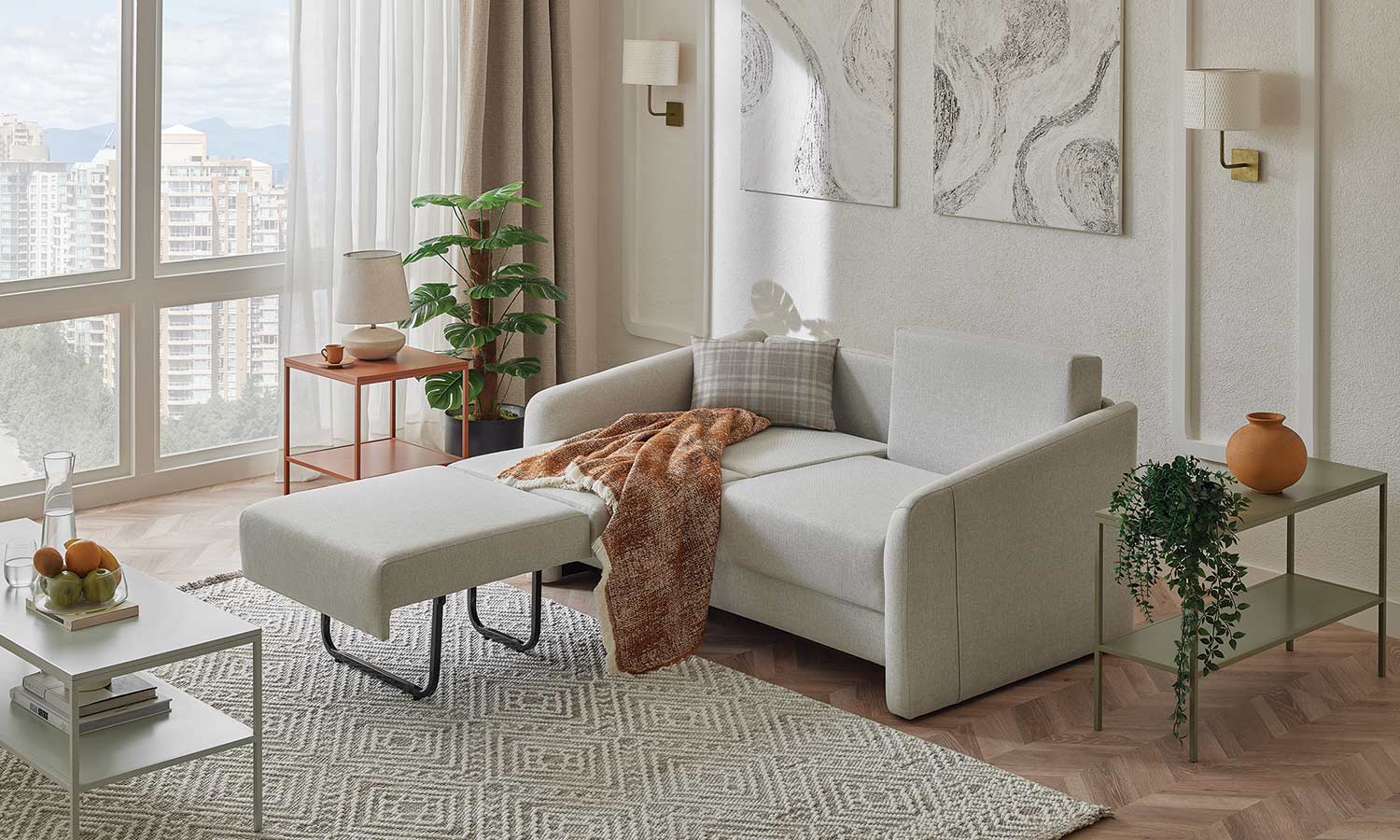 Двуместен разтегателен диван «Ester» - ширина 165см