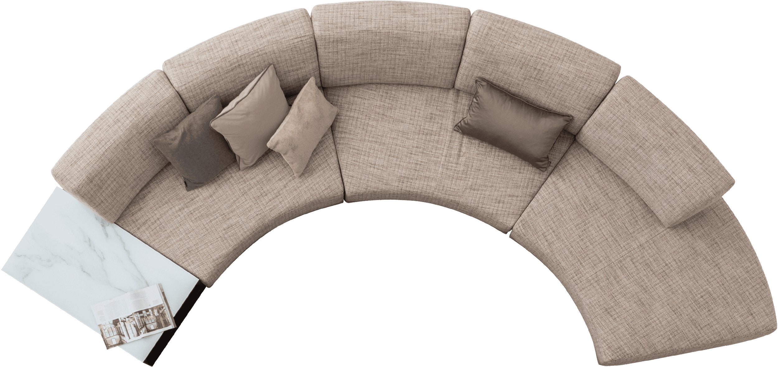 96 готови конфигурации на модулен разтегателен диван «Le Mans Comfort»