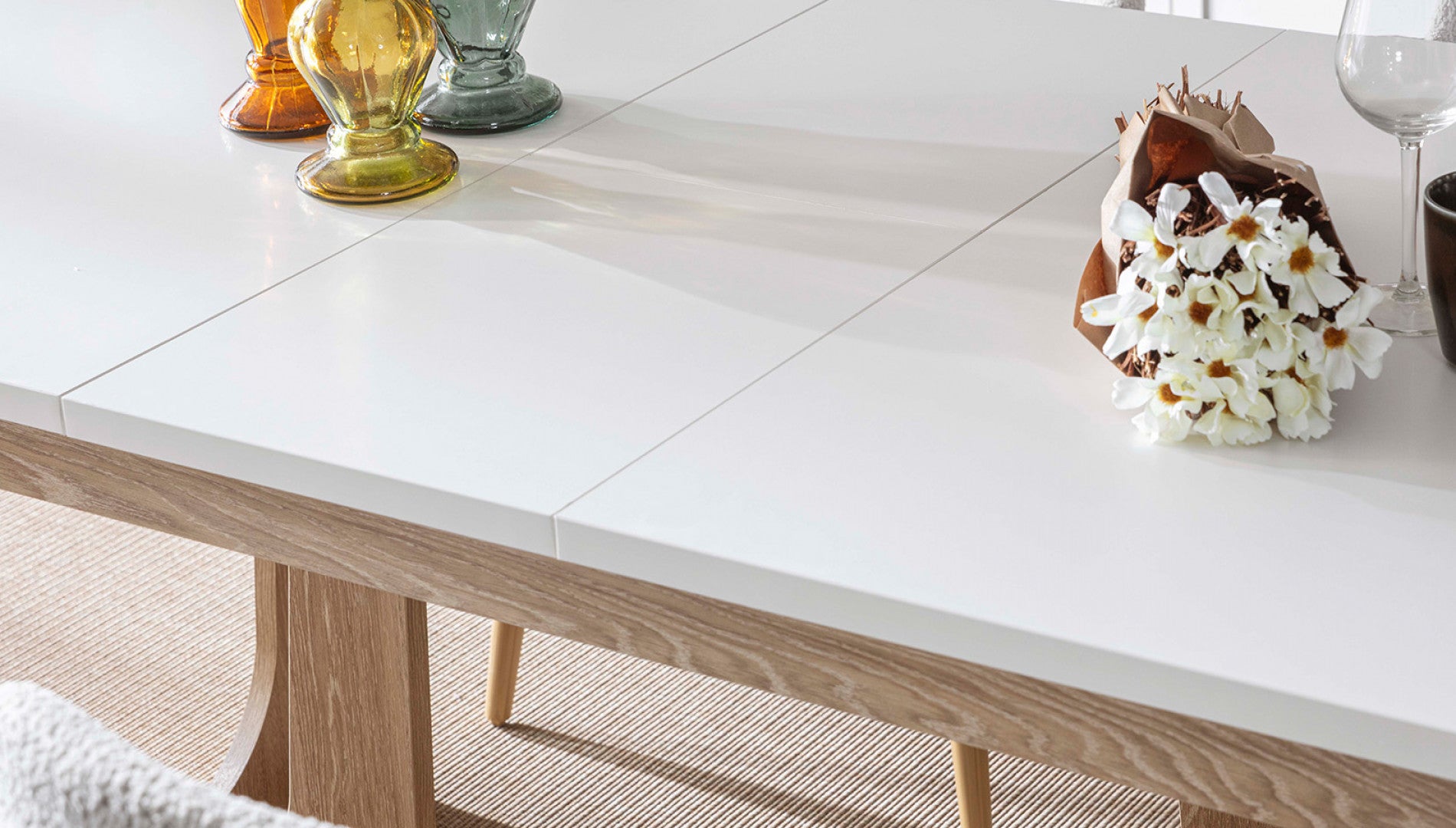 Трапезна разтегателна маса «Granada» с размер 160х75х95см