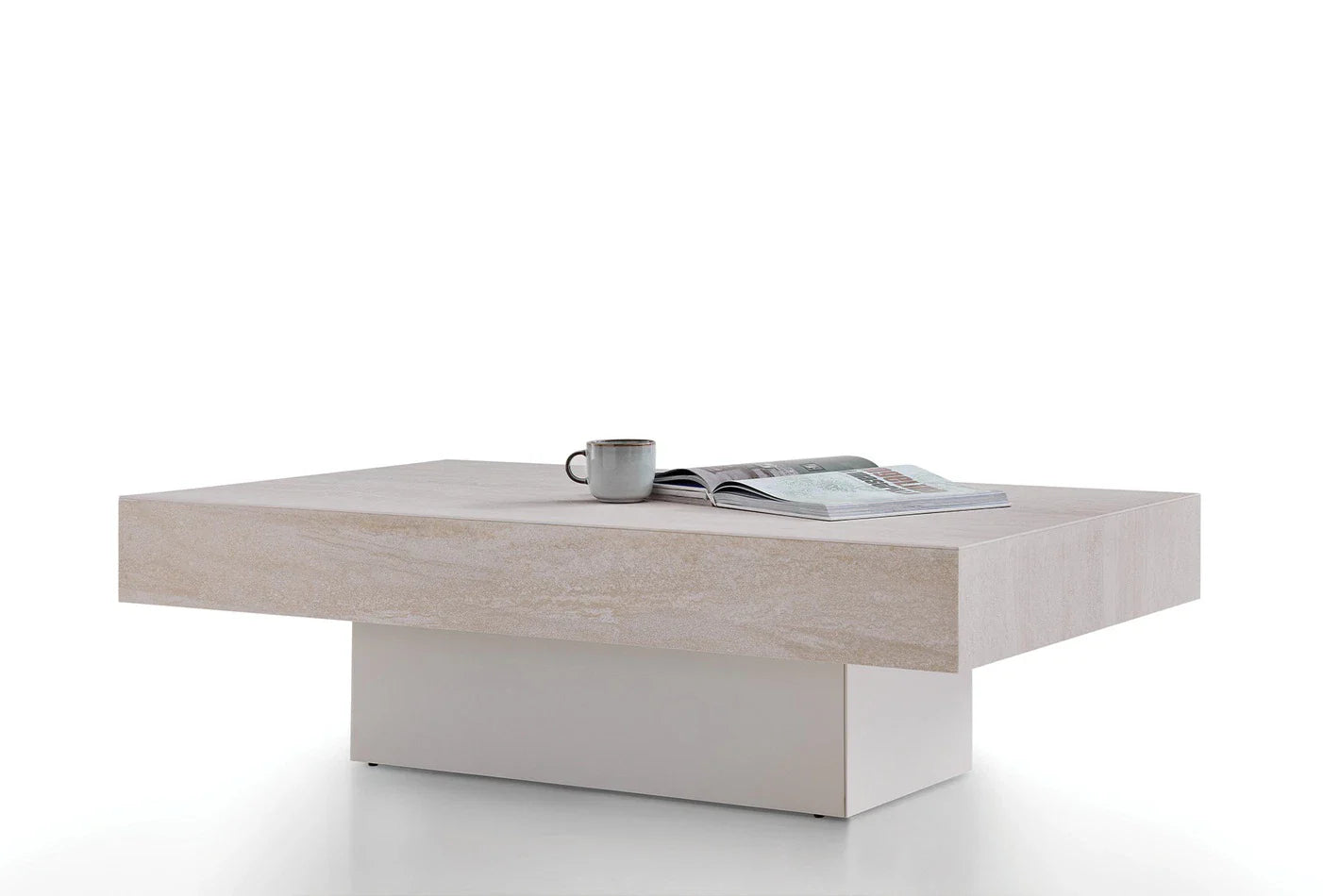 Холна маса «Costa» с травертин, размер 130х38х80см