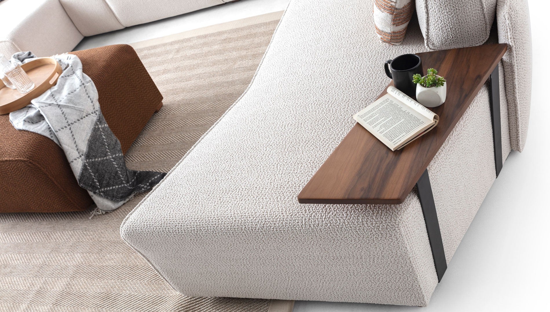 Модулен диван «Lego» + конзолна масичка, лежанка, 7 модула