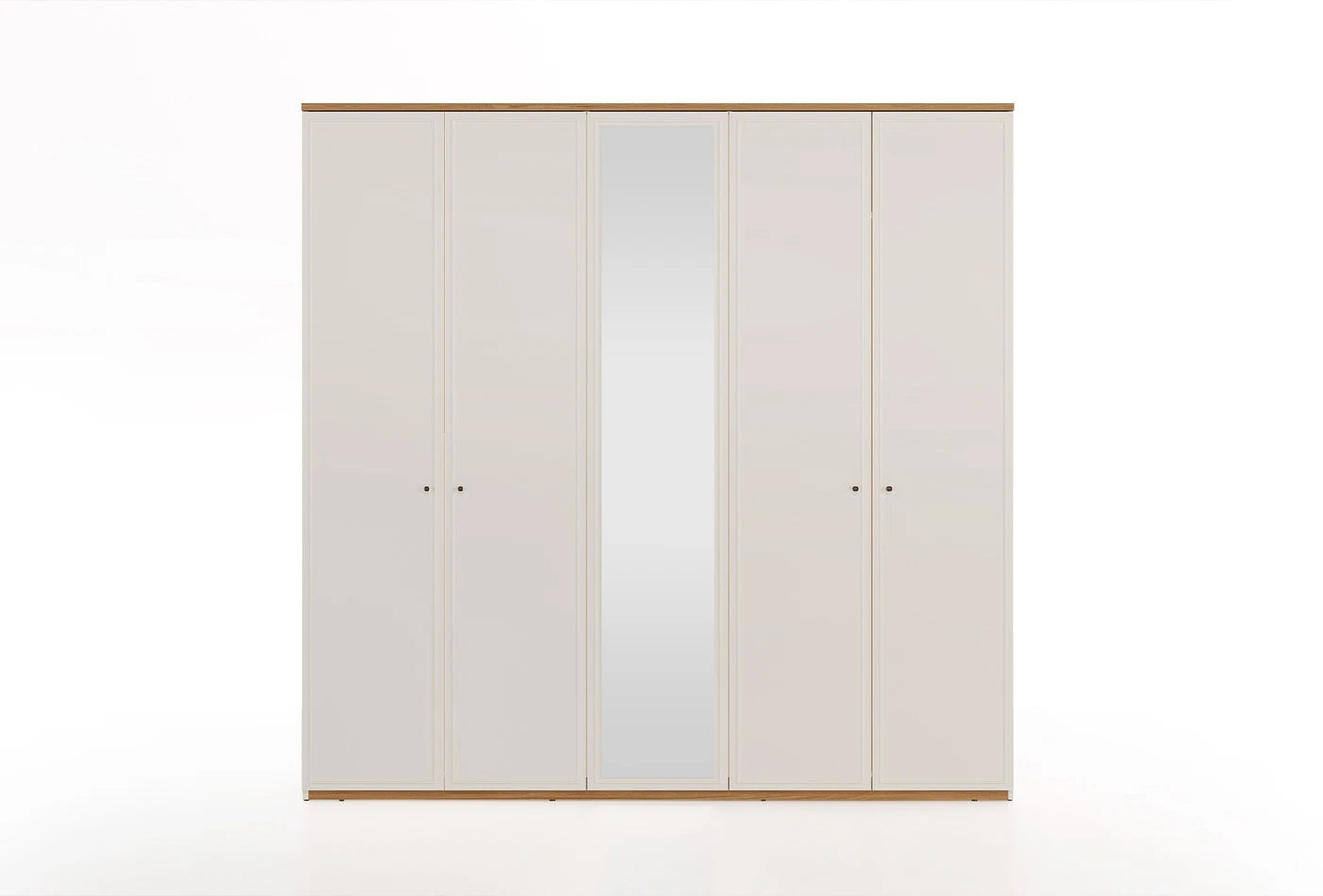 Петкрилен гардероб «Marsana» - огледало, ширина 227см