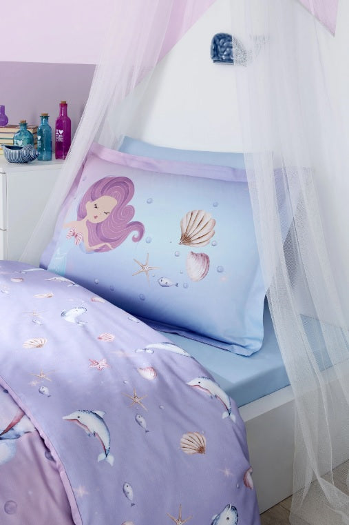 Детски спален комплект «Sereia» - 3 части, памук ранфорс