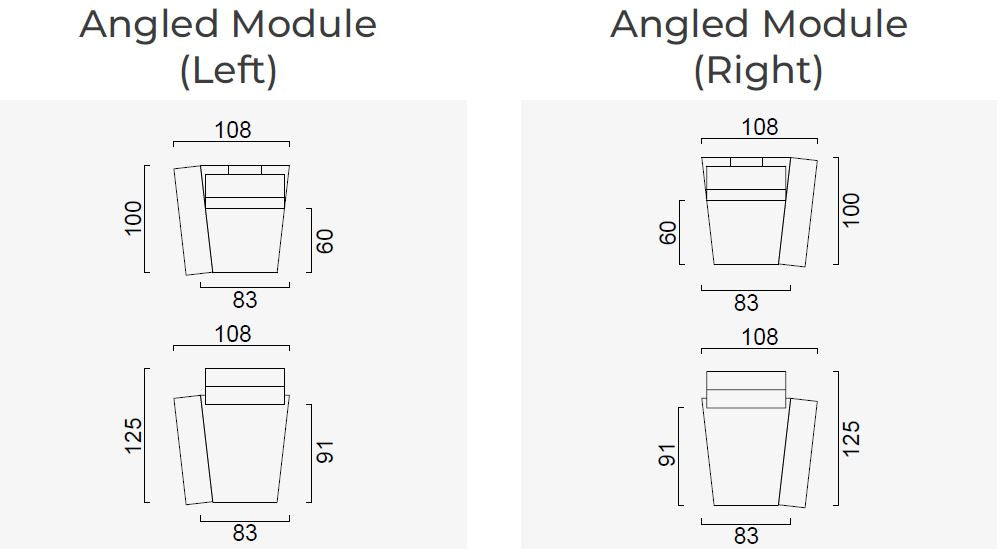 18 модула за модулен разтегателен диван «Air Cavalli Relax»
