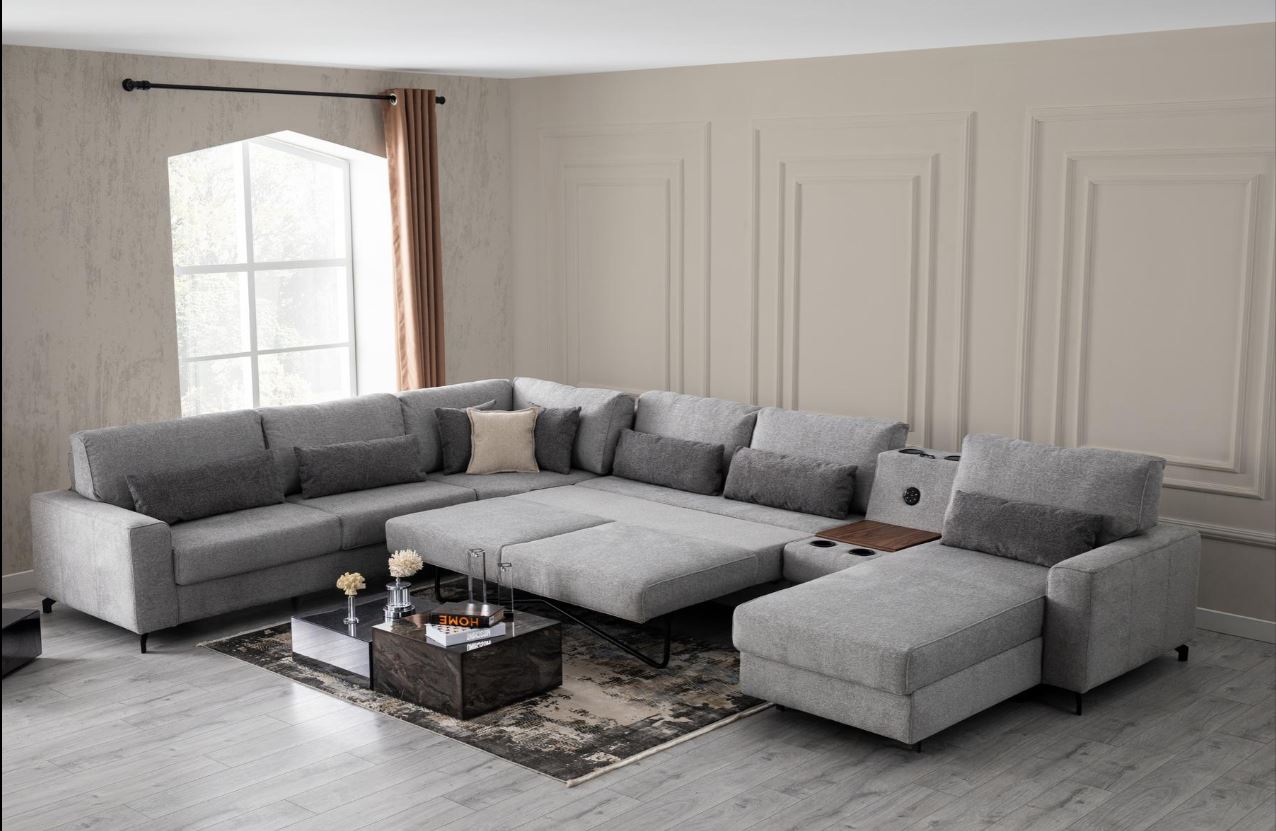 Модулен разтегателен диван «Karizma» + музикална конзола, USB зарядна станция