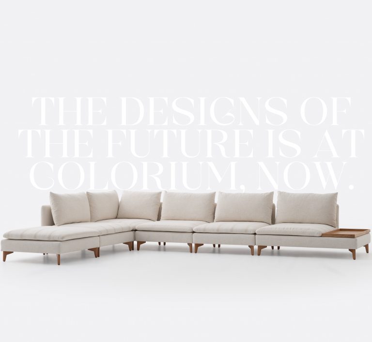 Ъглов диван «Fox Lagom» от серия Colorium, с декоративни възглавници, ширина 415см