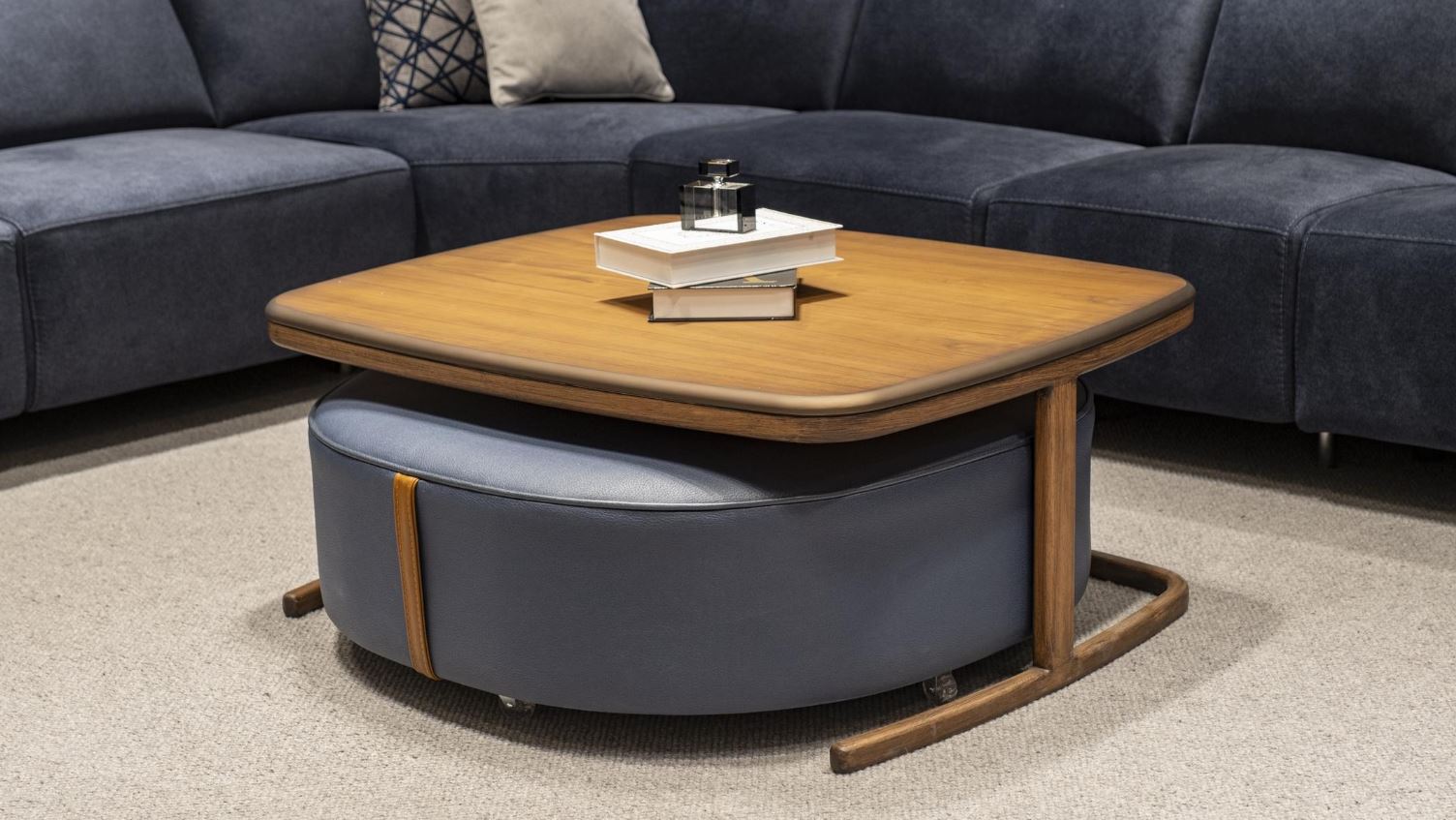 Ъглов разтегателен диван «Burgaz» + електрически механизъм, USB зарядна станция, ширина 370см