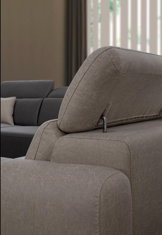 Триместен разтегателен диван «Burgaz» + електрически механизъм, 2 декоративни възглавници, ширина 220см