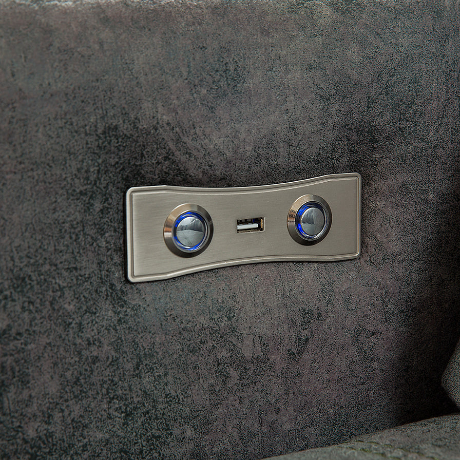 Модулен разтегателен диван «Gizem» + електрически механизъм, USB зарядна станция