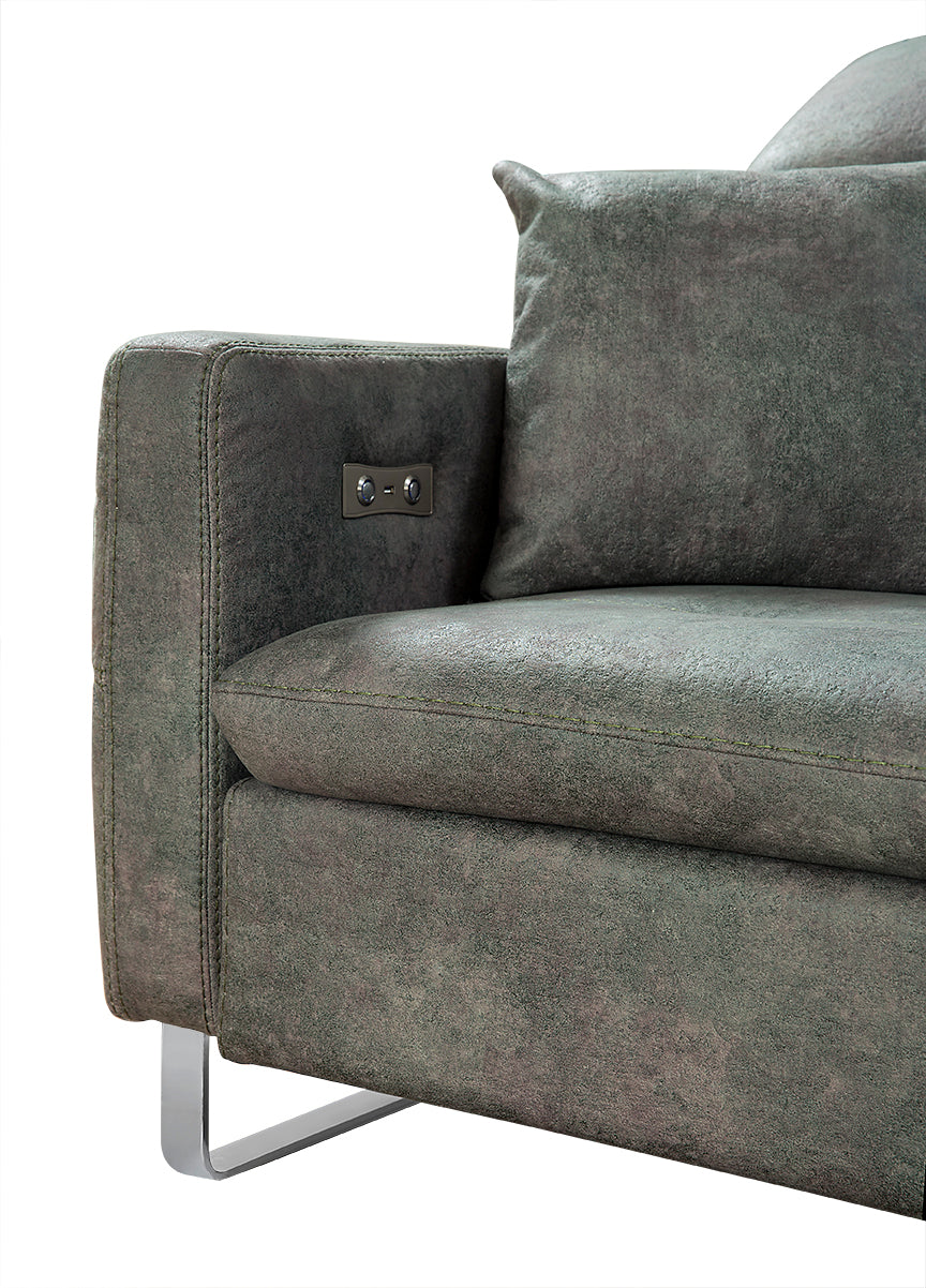 Модулен разтегателен диван «Gizem» + електрически механизъм, USB зарядна станция