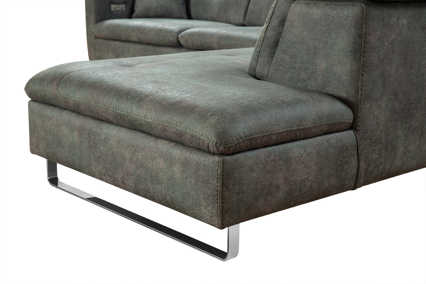 Модулен разтегателен диван «Gizem» + електрически механизъм, USB зарядна станция