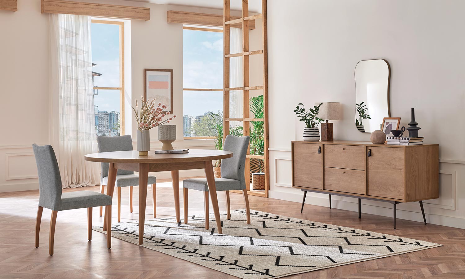 Трaпезен стол «Helis» с тапицерия