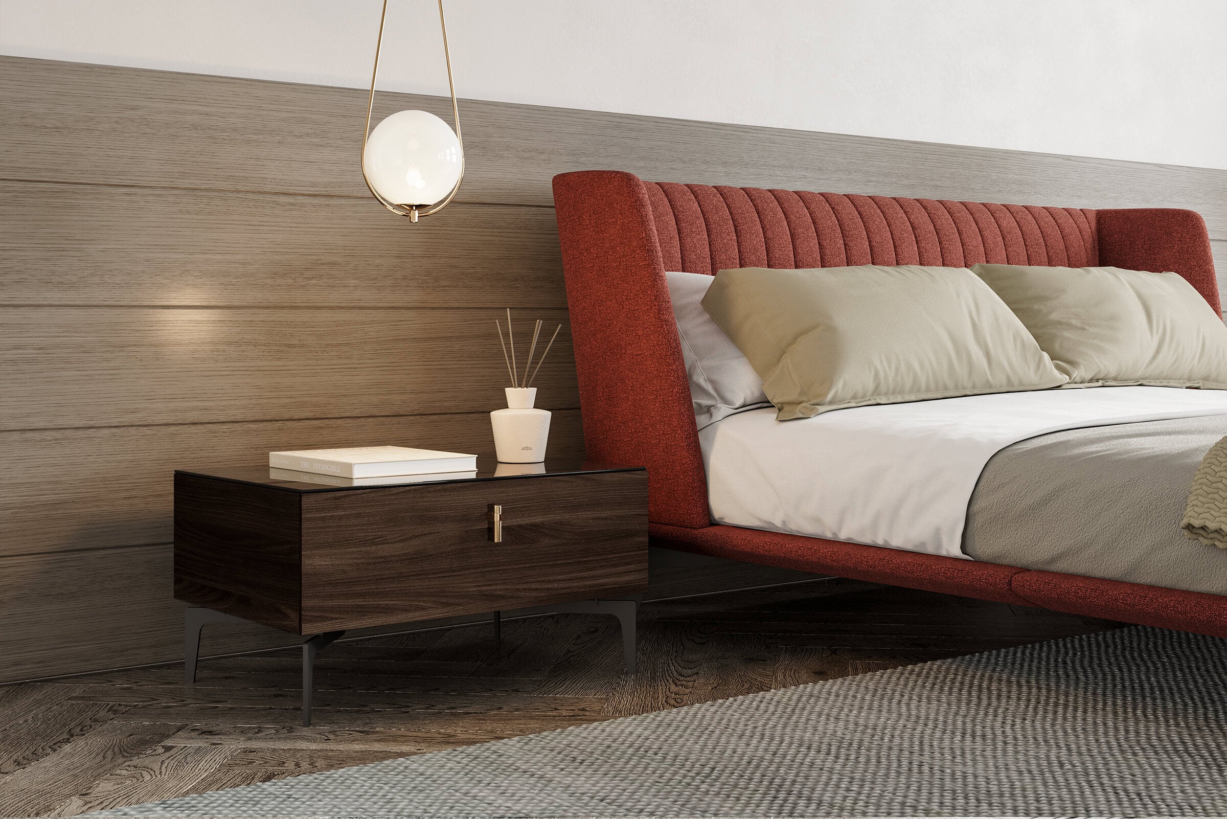 Тапицирано легло «Heritage» с ултра тънка основа