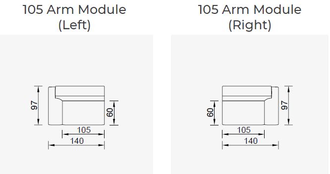 6 модула за модулен диван «Valencia»