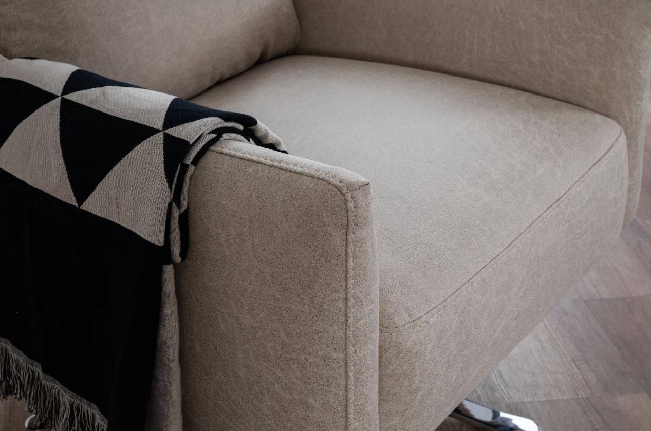 Триместен разтегателен диван «Burgaz» + електрически механизъм, 2 декоративни възглавници, ширина 220см